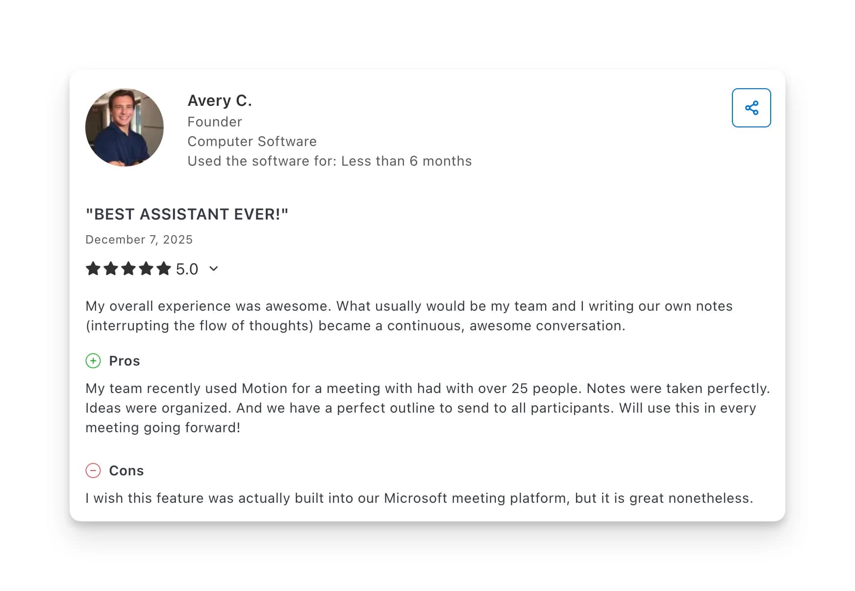 Motion Capterra Review