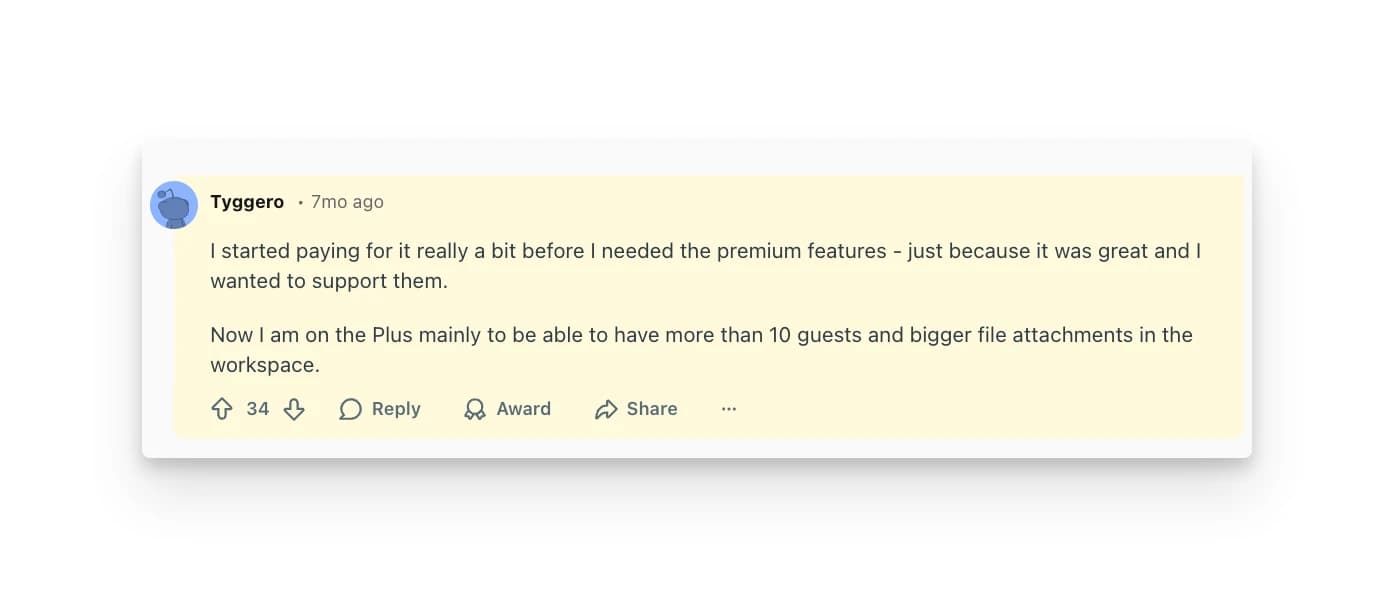 Notion review Reddit 2