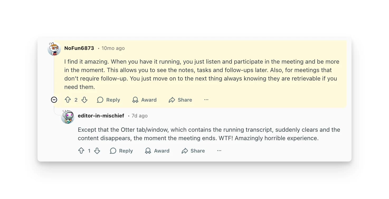Otter AI Customer Review
