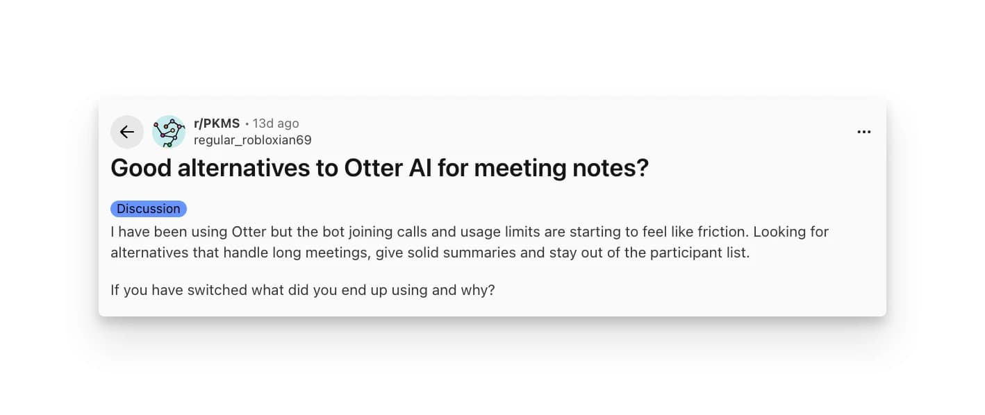 Otter AI Customer Review