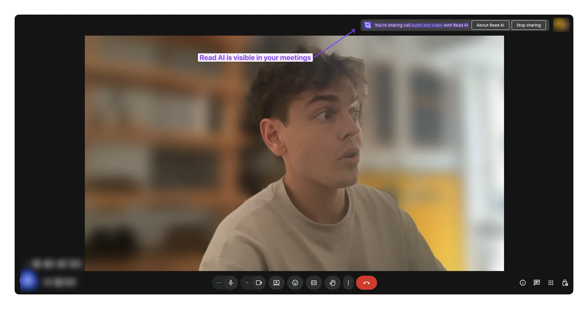 Read AI's Speaker Coach view from a real meeting: per-participant talk time, sentiment, and engagement metrics.